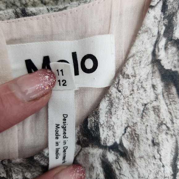 Molo Como Be A Tree Fairycore Baggy Knee Length Long Sleeve Dress Size 11 / 12 - Picture 13 of 15